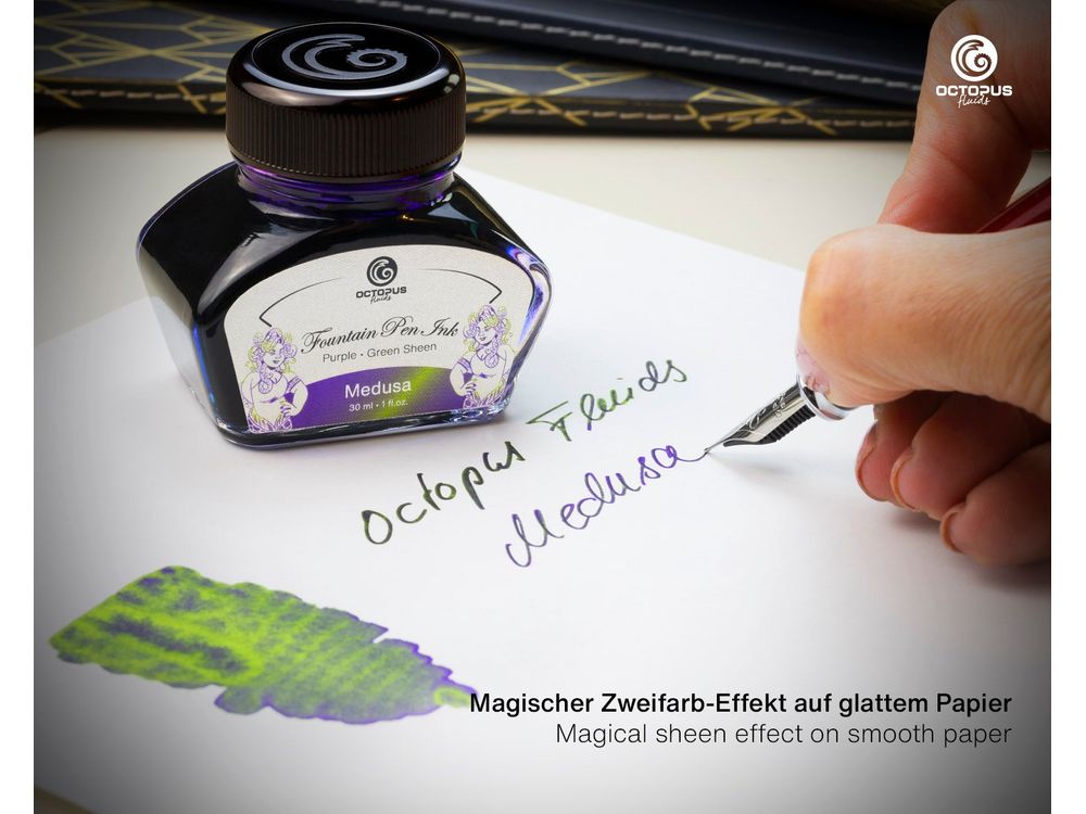 Octopus Sheen Ink (30mL) - Medusa (Violet/Green)