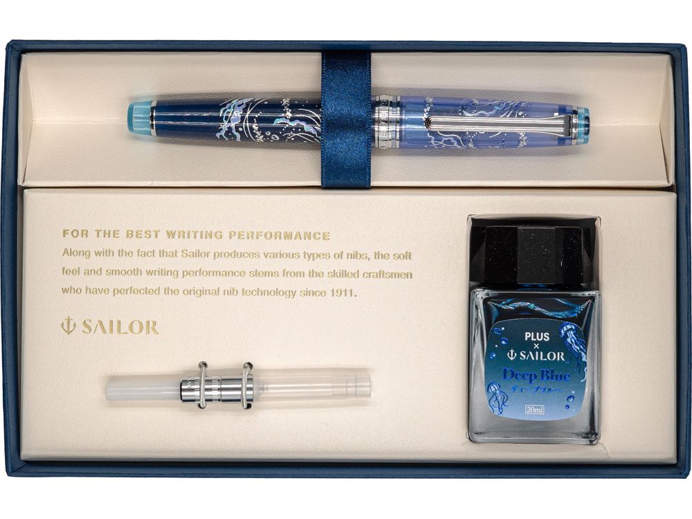 Sailor Professional Gear Slim Fountain Pen Set - PLUS x Sailor Jellyfish