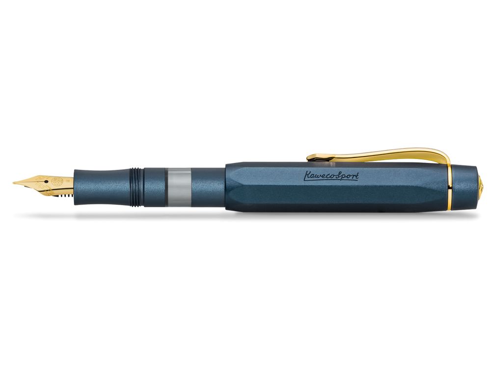 KAWECO カヴェコ アルスポーツ　ピストン　ネイビー　F-nib NAVY Kaweco Piston AL Sport Fountain Pen - Navy – Wonder Pens