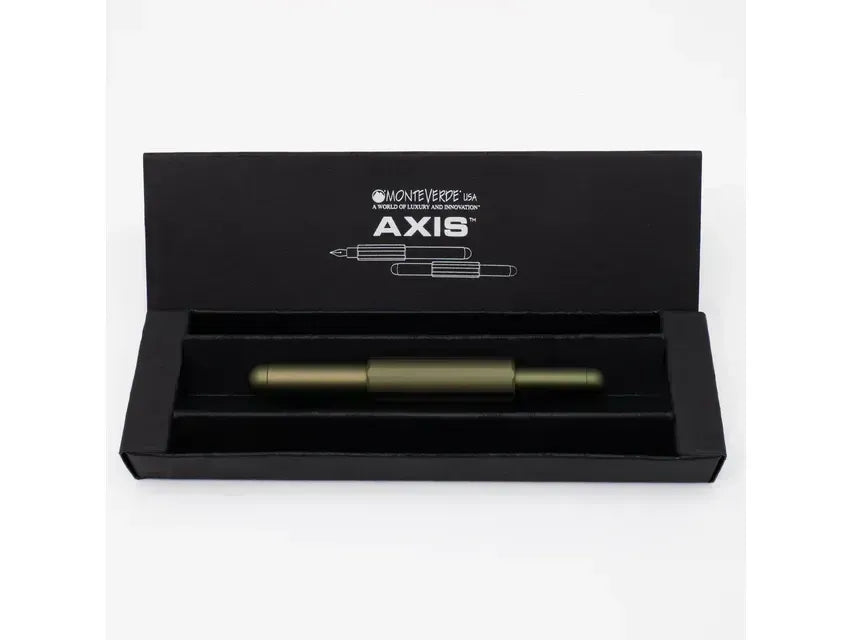 Monteverde Axis Fountain Pen - Matte Olive