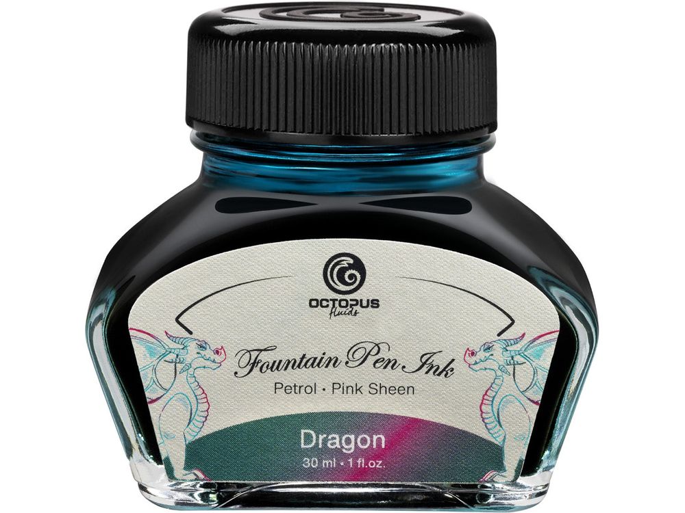 Octopus Sheen Ink (30mL) - Dragon (Petrol/Pink)