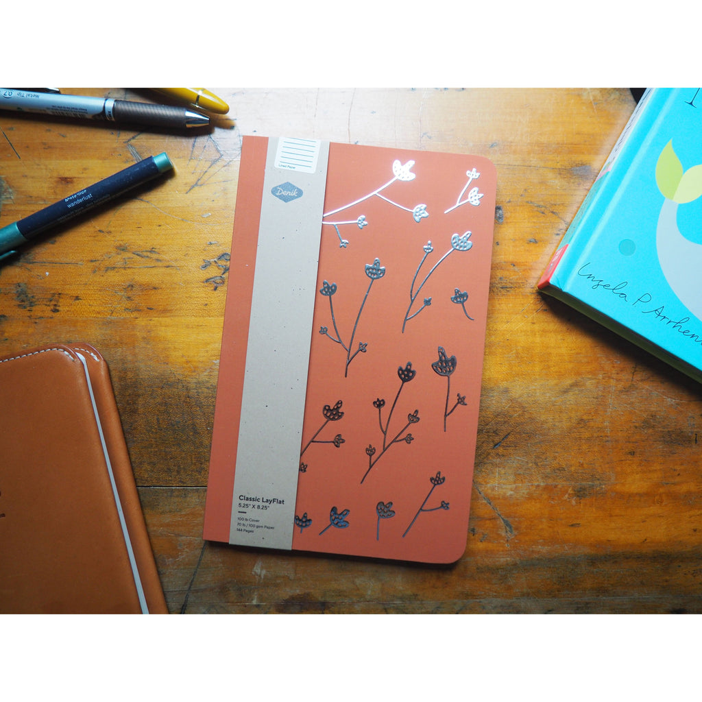 Denik Samantha Classic Layflat Notebook (5.25" x 8.25") - Lined