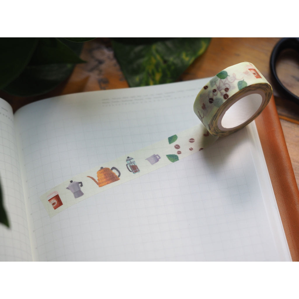 The Little Red House - Washi Tape - Coffee Lover