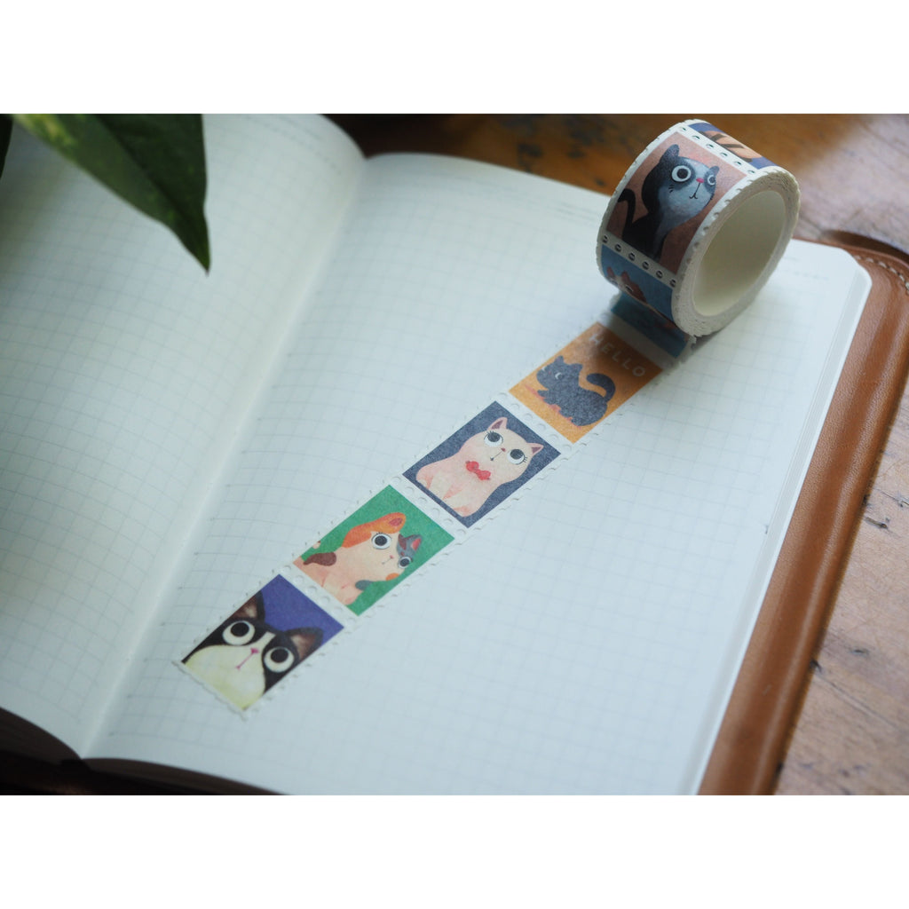 The Little Red House - Stamp Washi Tape - Cats