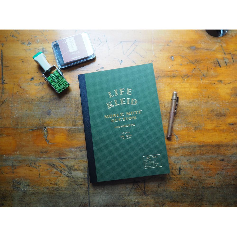 Life Stationery Kleid Noble Note Section - Olive - A5