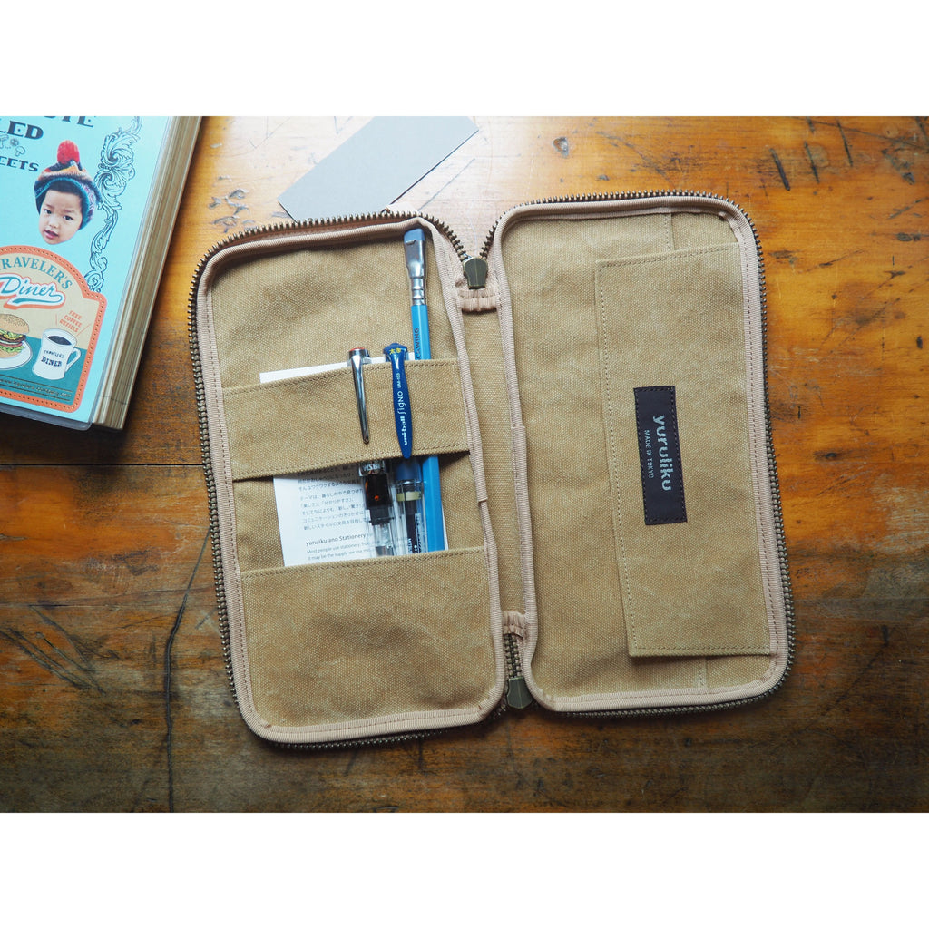 Yuruliku - FLAT tool case Pen - Beige