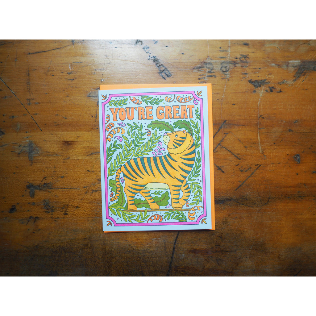 Lucky Horse Press - Card - You're Great Tiger