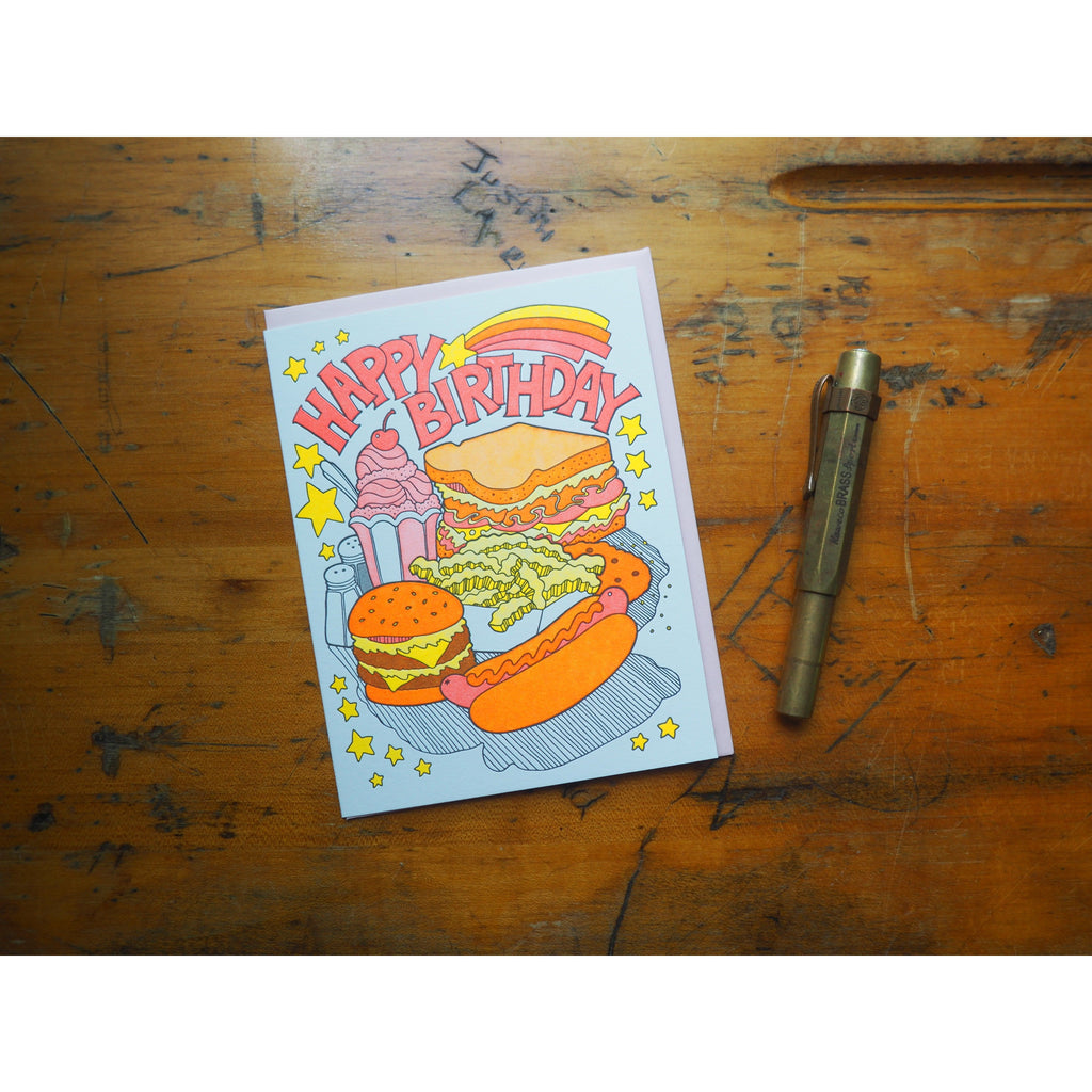 Lucky Horse Press - Card - Birthday Fast Food