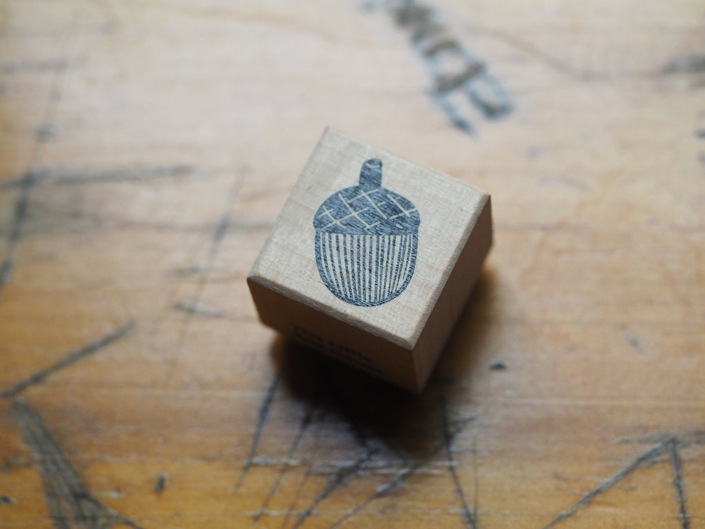 The Little Red House Rubber Stamp - Acorn