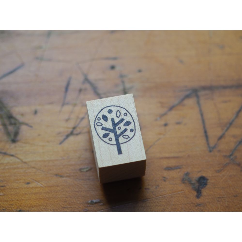 Hankoyamuramin Wooden Stamp -  Light Tree