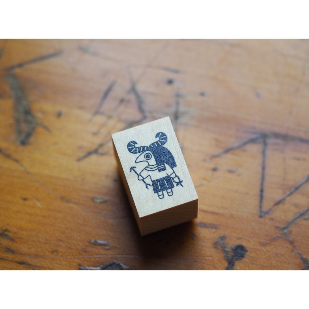 Hankoyamuramin Wooden Stamp -  Hieroglyphic 4