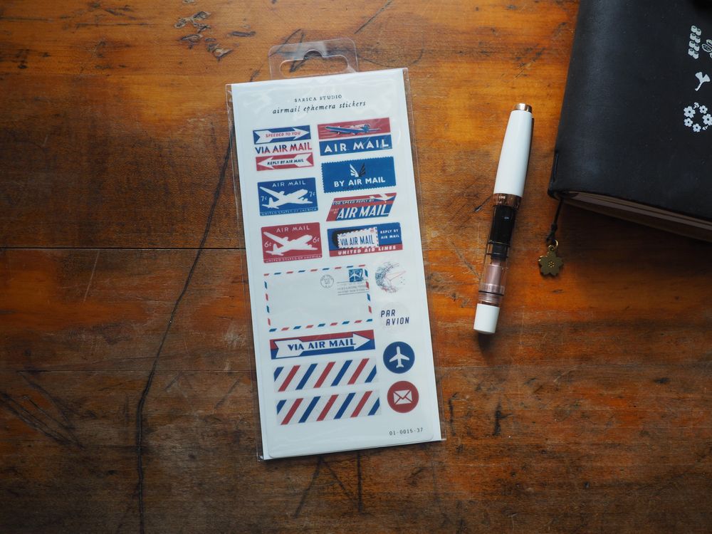 Sarica Studio - Sticker Sheet - Airmail Ephemera