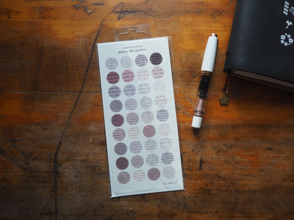 Sarica Studio - Sticker Sheet - Poetry Dot