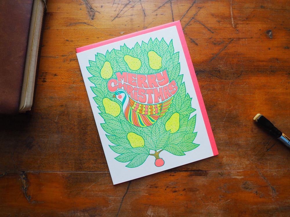 Lucky Horse Press - Card - Merry Christmas Partridge in a Pear Tree