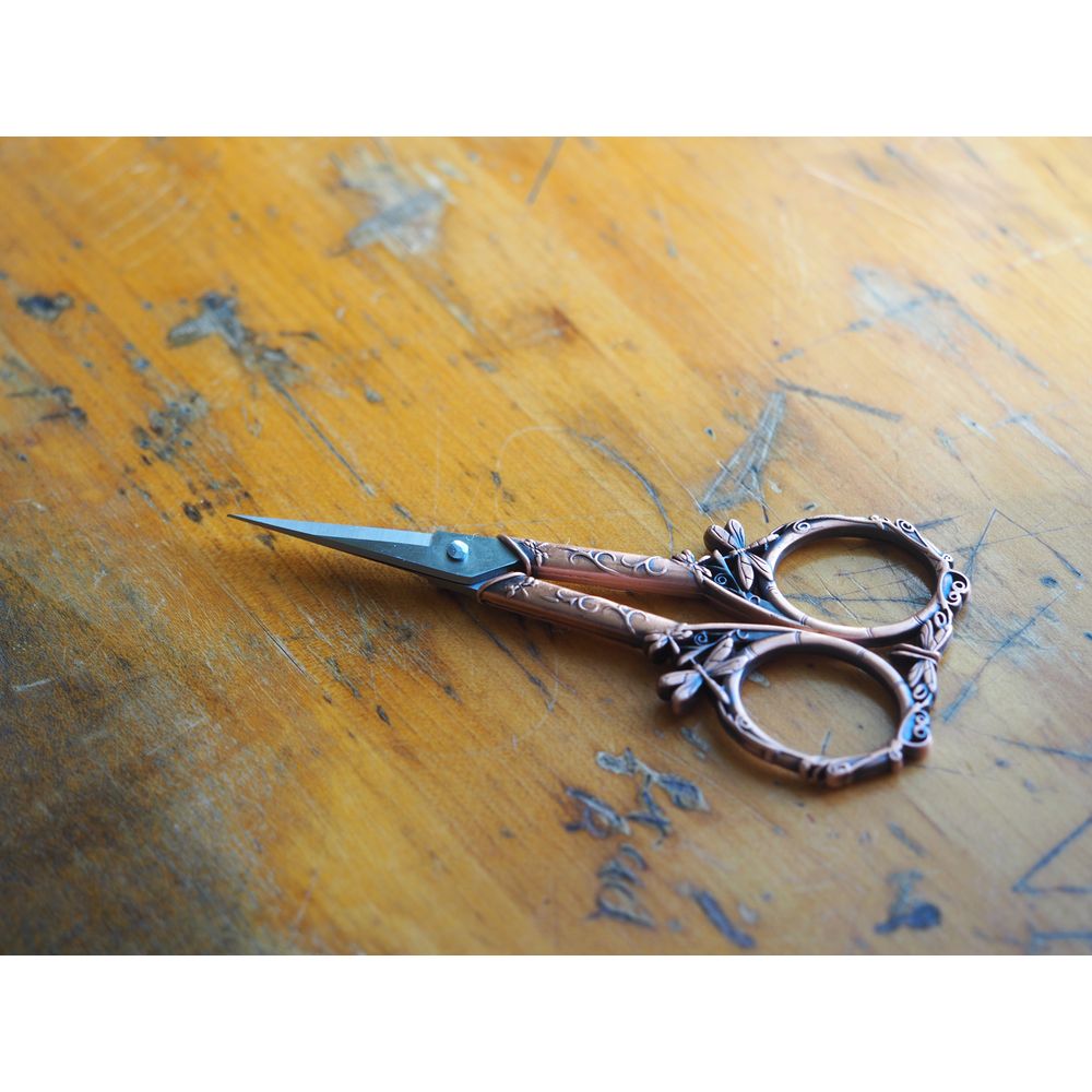 Dragonfly Scissors - Antique Copper