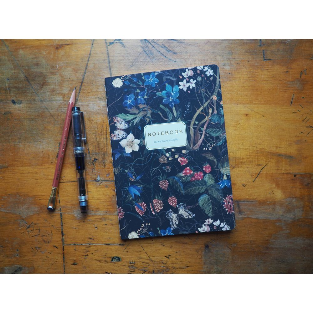 Bruno Visconti A5 Lined Notebook - Forest Flowers