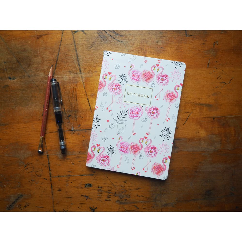 Bruno Visconti A5 Lined Notebook - Flamingo