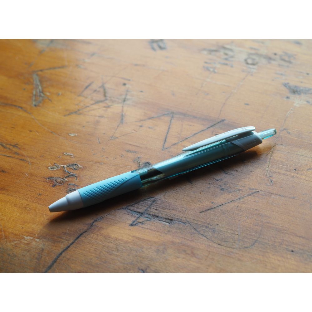 Uni Jetstream 0.38 Ballpoint Pen - Black Ink with Sky Blue Body