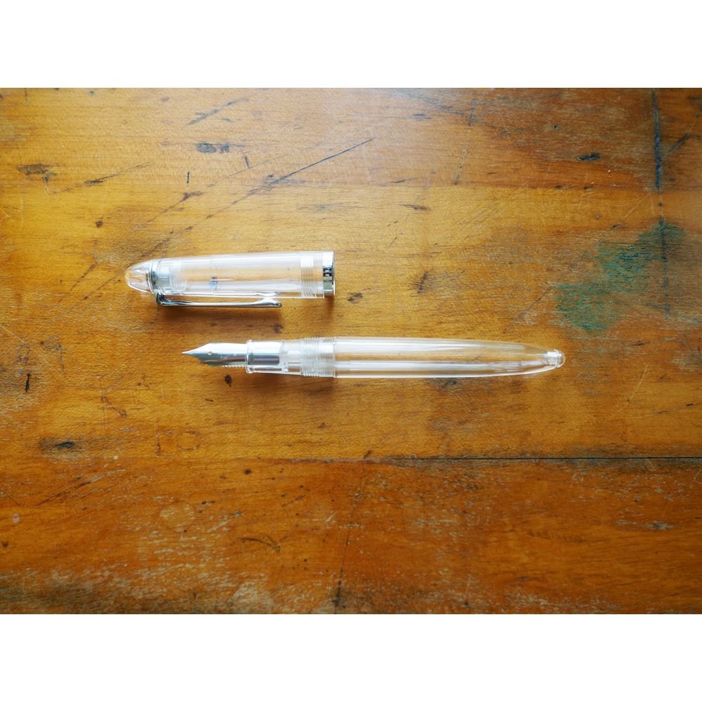 Sailor Compass 1911 Fountain Pen (Steel Nib) - Transparent Clear