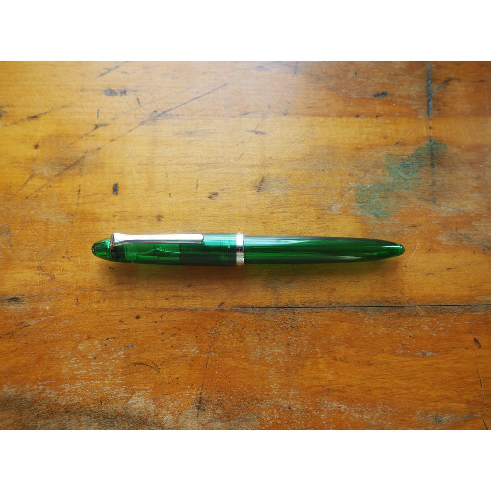 Sailor Compass 1911 Fountain Pen (Steel Nib) - Transparent Green