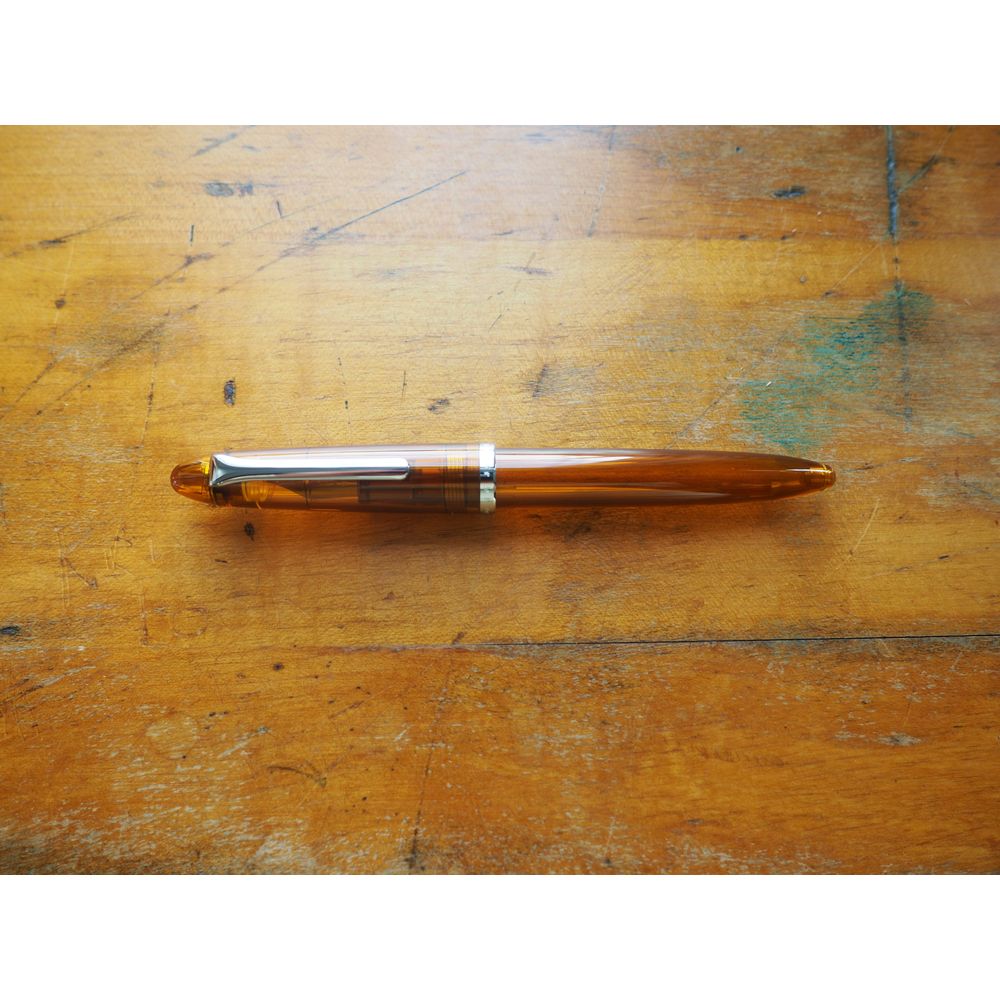 Sailor Compass 1911 Fountain Pen (Steel Nib) - Transparent Brown