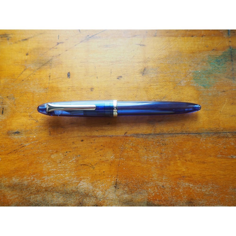 Sailor Compass 1911 Fountain Pen (Steel Nib) - Transparent Blue