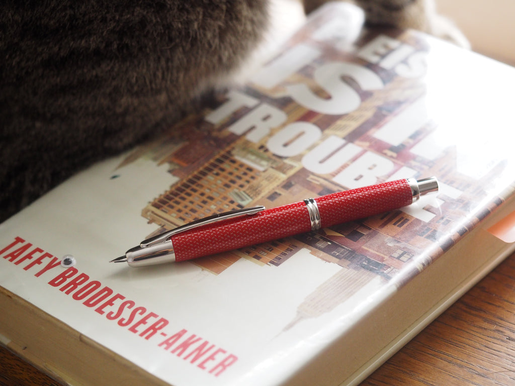 Pilot Vanishing Point Fountain Pen - Red Carbonesque