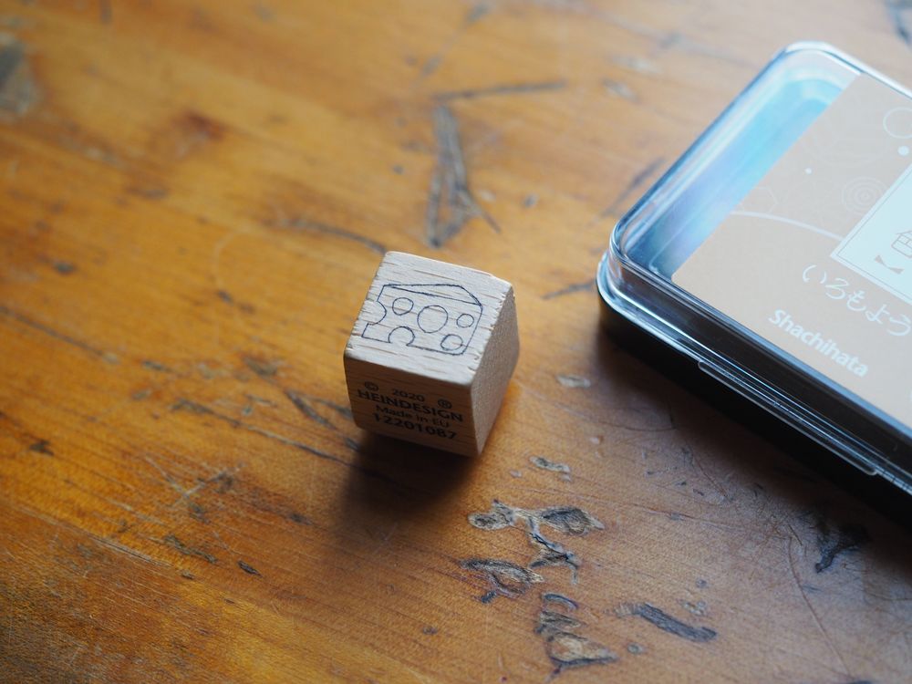 Heindesign Rubber Stamp - Cheese