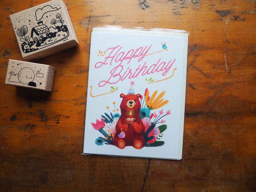 The Little Red House - Birthday Bear