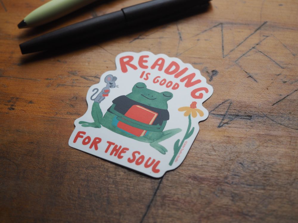 Little Truths Studio - Vinyl Sticker - Reading Is Good For The Soul