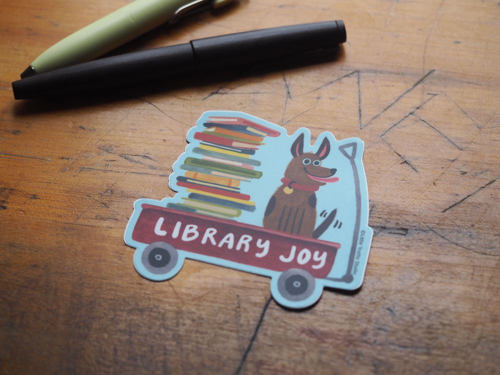 Little Truths Studio - Vinyl Sticker - Library Joy