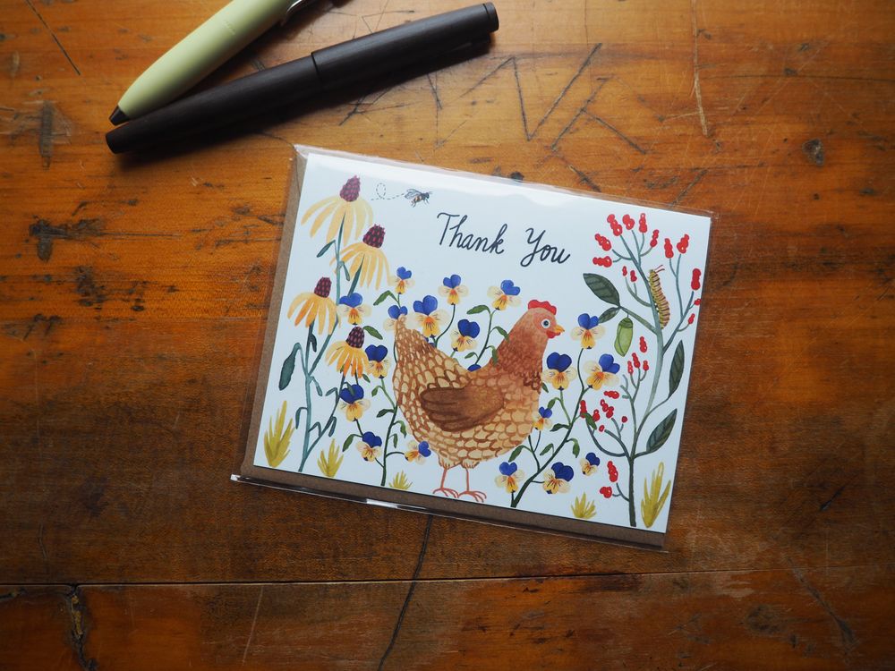 Little Truths Studio - Greeting Card - Chicken Thank You