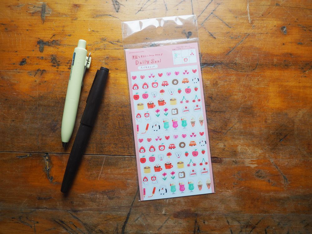 Furukawashiko - Transparent Stickers -  1 Sheet - Tamamono Red