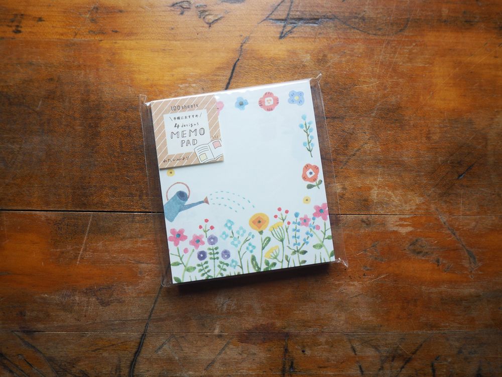 Furukawashiko - Memo Pad -  100 Sheets - Flowers (LM171)