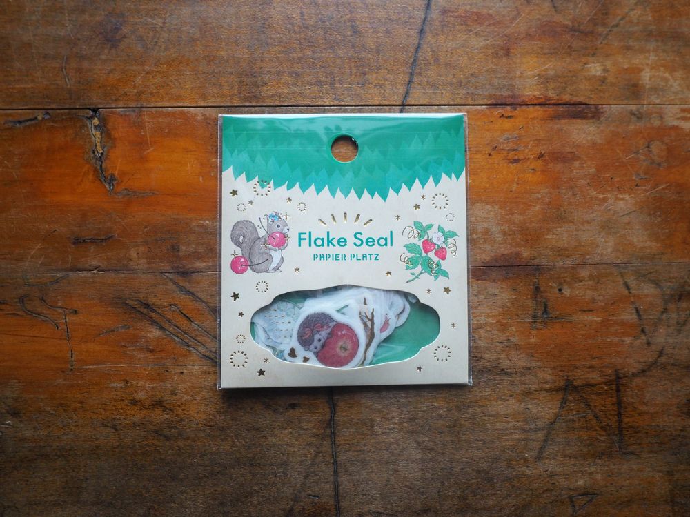 Papier Platz x Milina - Stickers Flake Seal - 54 Pieces - Forest Animals (53-020)