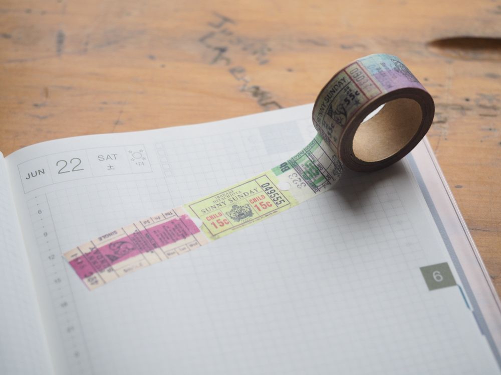 Sunny Sunday x Papier Platz Washi Tape - Tickets (37-637)