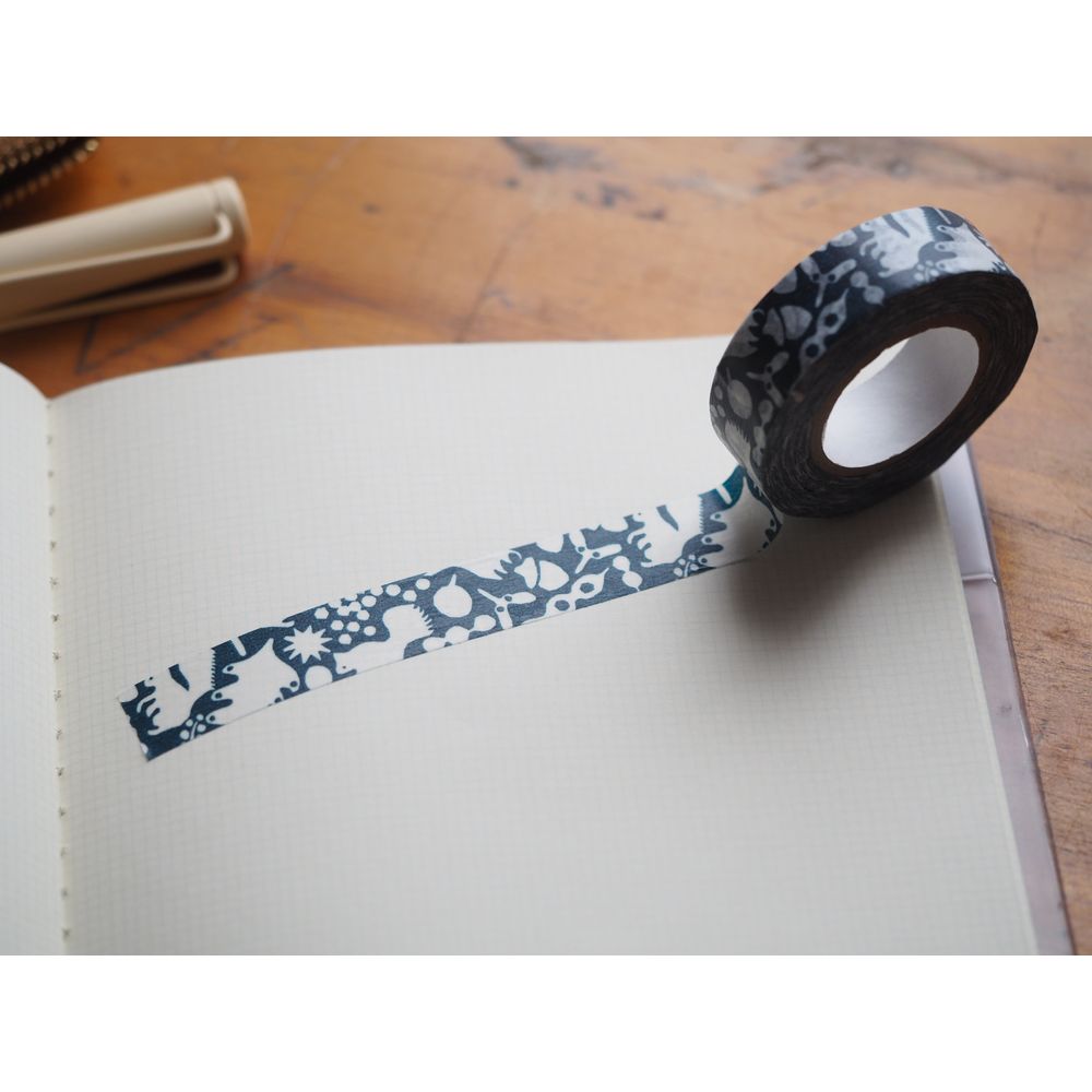 Classiky Washi Tape - Forest of Squirrel - Navy