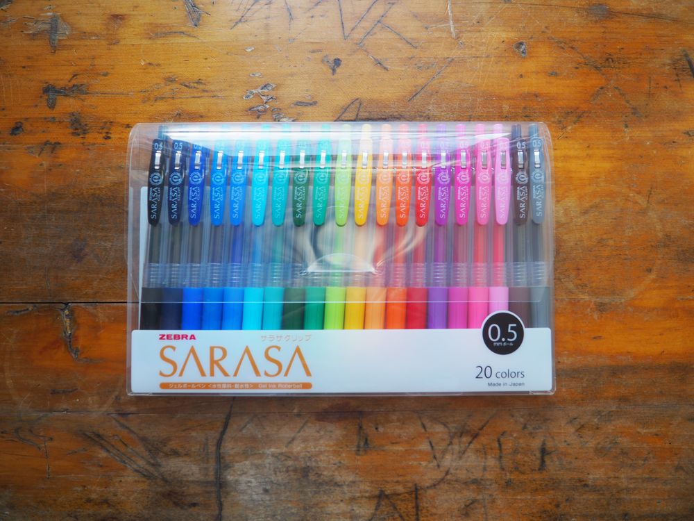 Zebra Sarasa Ballpoint Pen Set - 0.5mm (Pack of 20)