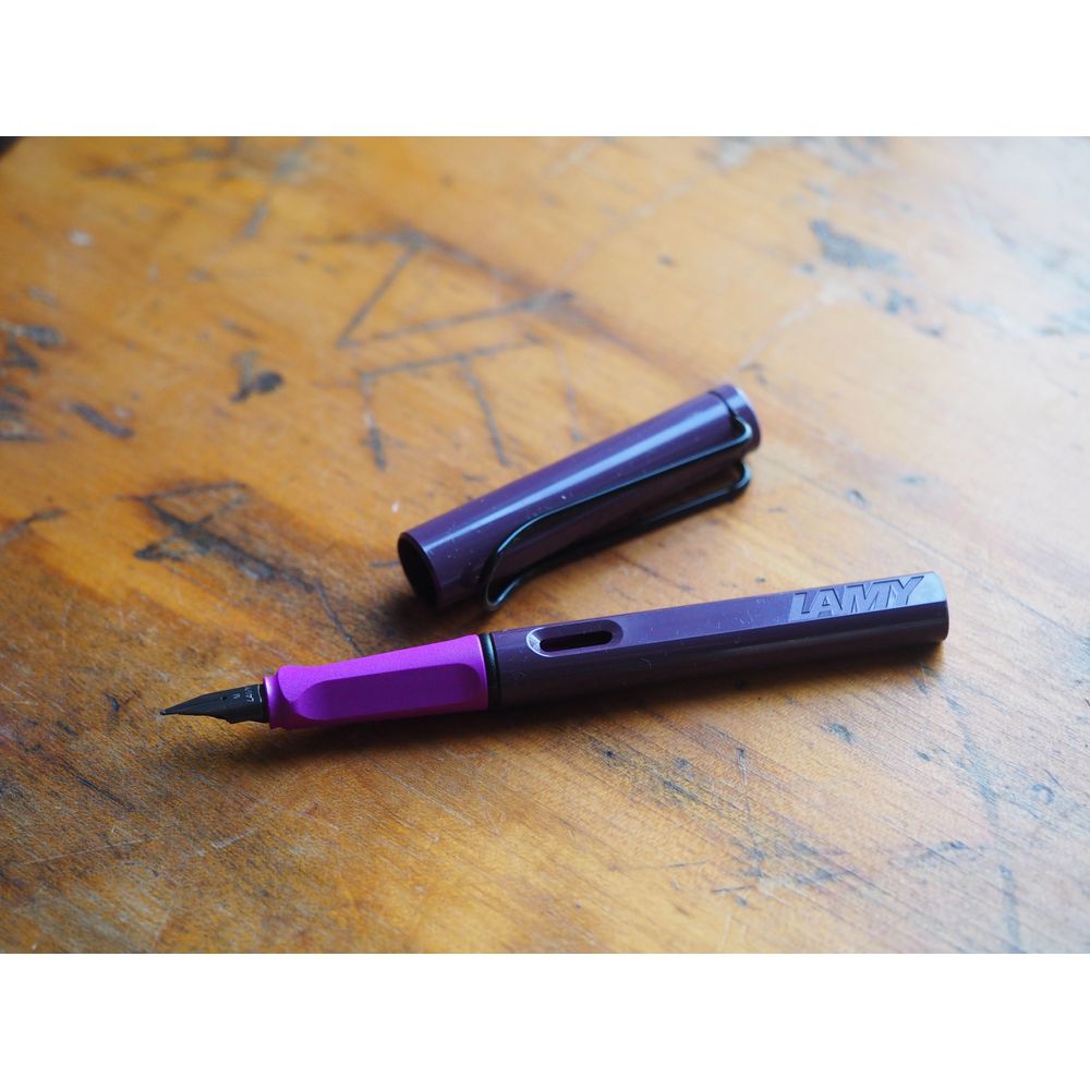 Lamy Safari Fountain Pen - 2024 Special Edition - Kewi Violet Blackberry Shiny