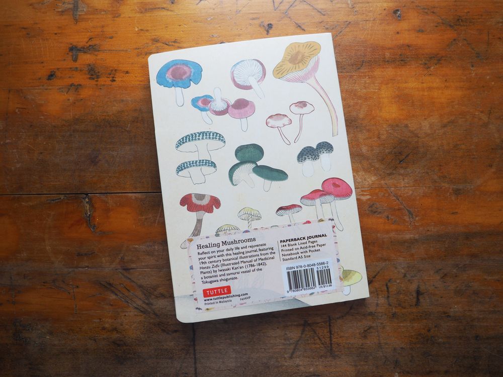 Healing Mushrooms Lined Paperback Journal