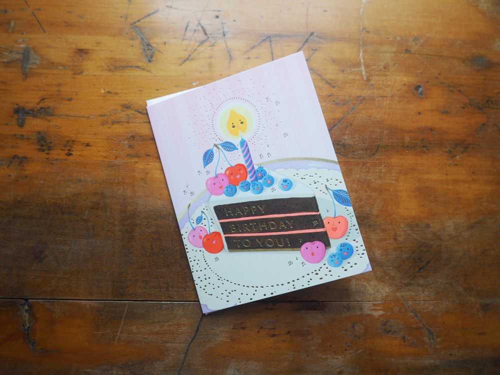 JooJoo Paper - Berry Serenade Birthday Greeting Card