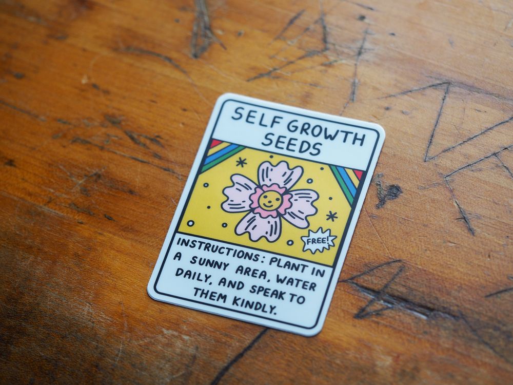 Vinyl Sticker - Self Growth Seeds