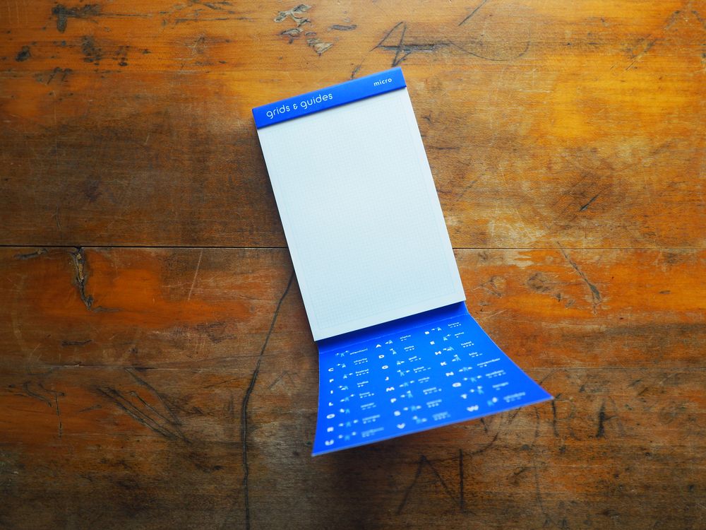Grids & Guides - A Pocket Size Notebook - Blue