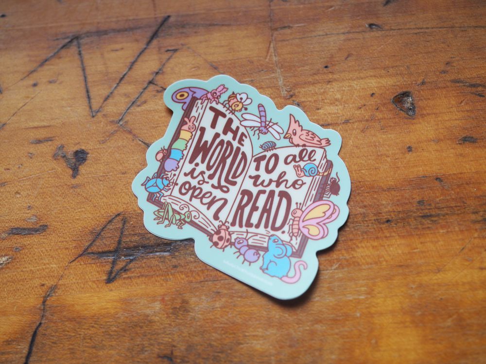 Turtle's Soup - Vinyl Sticker - The World is Open – Wonder Pens
