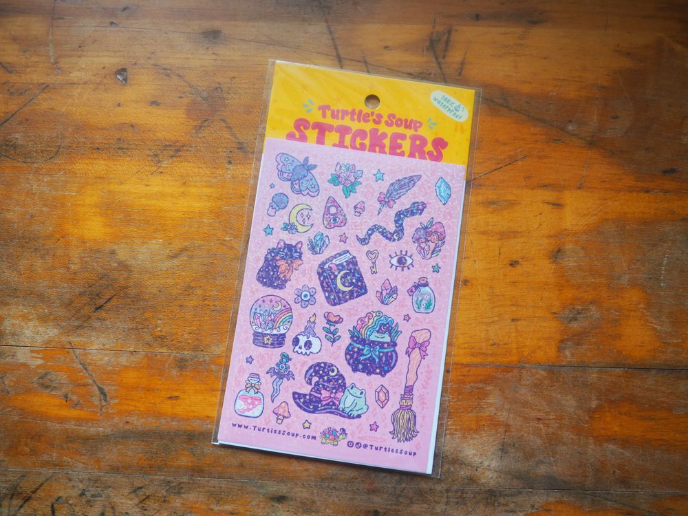 Turtle's Soup - Sticker Sheet - Witch and Sorcery – Wonder Pens