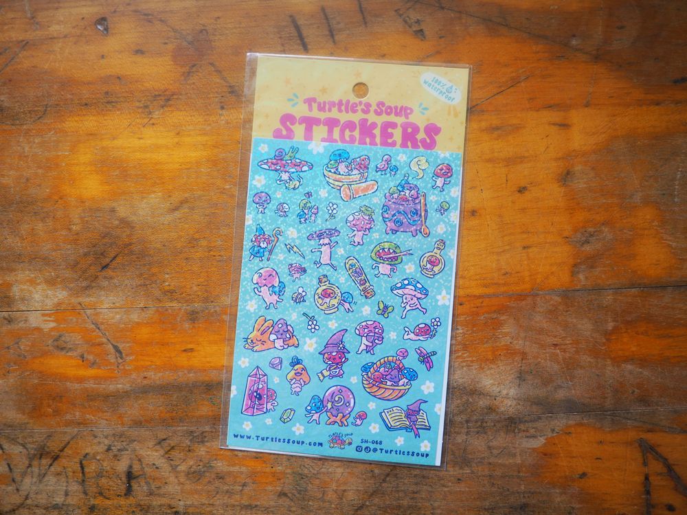 Turtle's Soup - Sticker Sheet - Magic Mushrooms – Wonder Pens