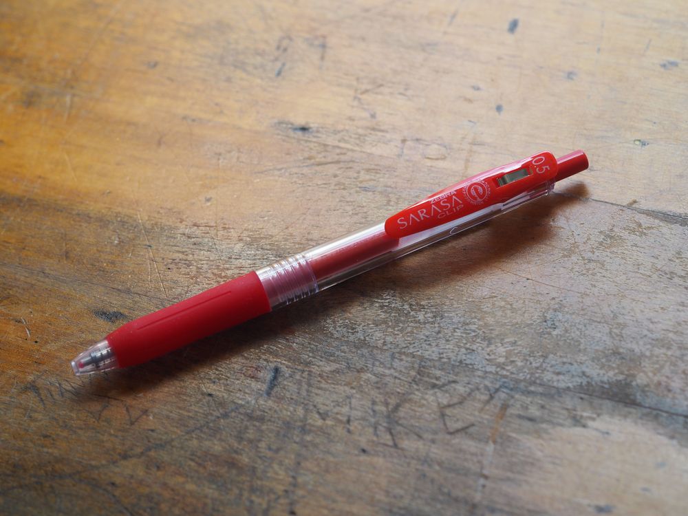 Zebra 0.5mm Gel Sarasa Pen - Red 0.5mm