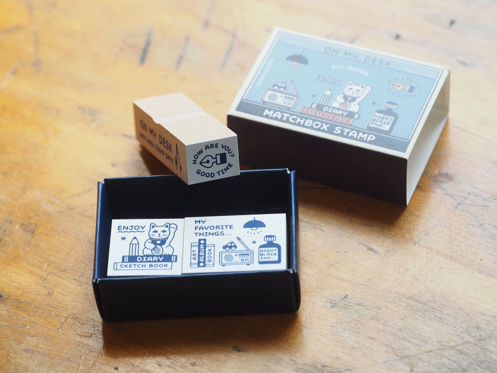 eric x Sanby Matchbox Stamp Set - On My Desk