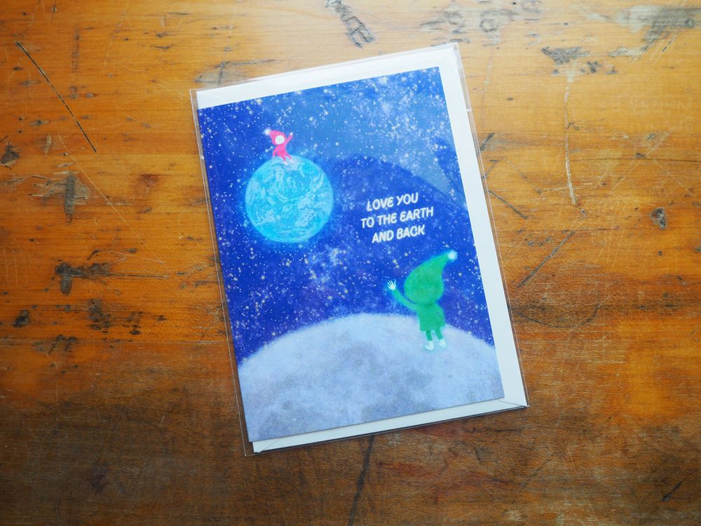 Foonie - Love You Greeting Card - To the Earth and Back