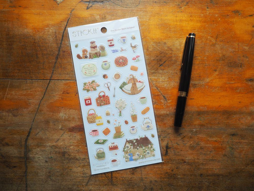 STICKII - Sticker Sheet - Woodland Tea Party
